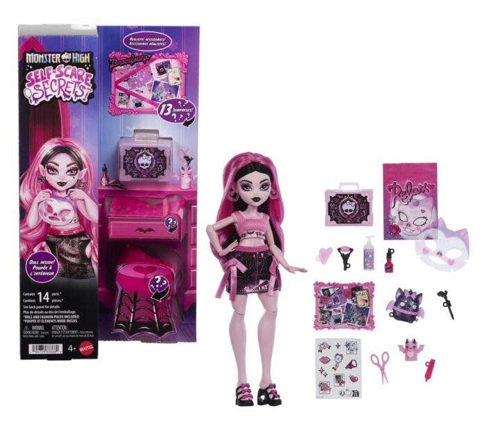 Draculaura - Monster High - Self-Scare Secrets Puppe – Bild 4
