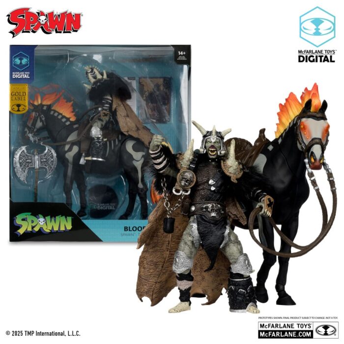 Bloodaxe mit Pferd - Spawn - The Dark Ages - McFarlane Toys 30th Anniversary - Gold Label – Bild 5