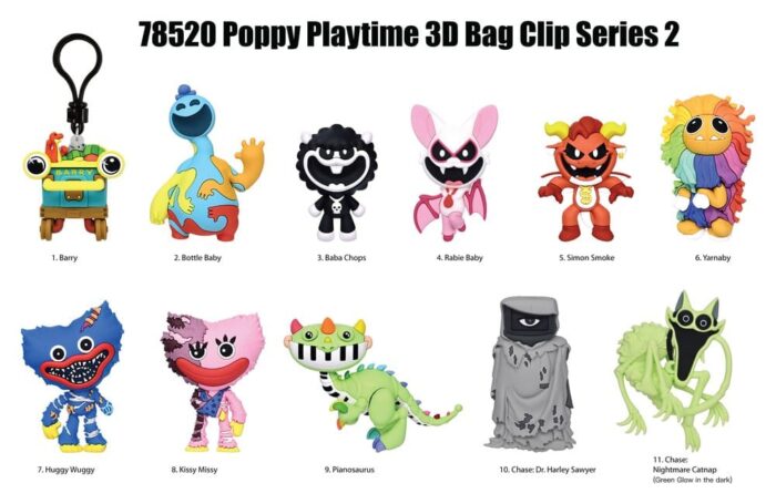 Poppy Playtime - 3D PVC-Taschenanhänger - Serie 2 - Display (24 Stck.) – Bild 3