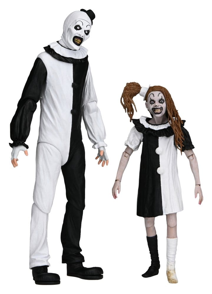 x_neca45254.jpg Art the Clown & Little Pale Girl - Terrifier 2 - Ultimate - 2-Pack – Bild 1