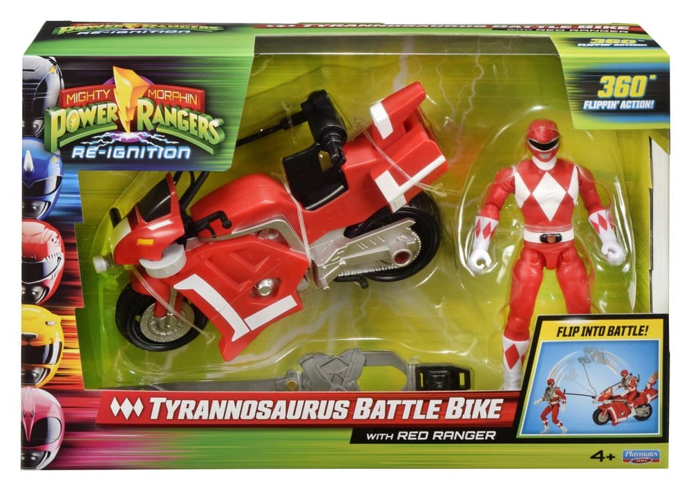 x_pla68661.jpg Tyrannosaurus Battle Bike with Red Ranger - Power Rangers – Bild 1