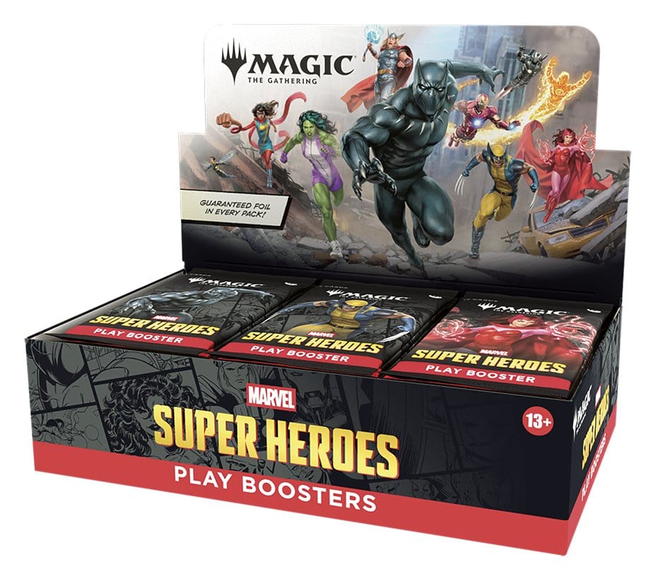 x_wotcd53560001.jpg Marvel Super Heroes - Magic the Gathering - Play-Booster - Display (30 Stck.) - englisch – Bild 1