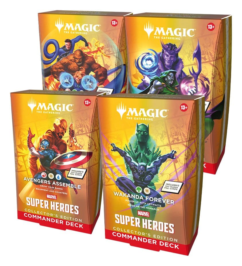 x_wotcd53620000.jpg Marvel Super Heroes Collector's Edition - Magic the Gathering - Commander Decks - Umkarton (4 Stck.) - englisch – Bild 1