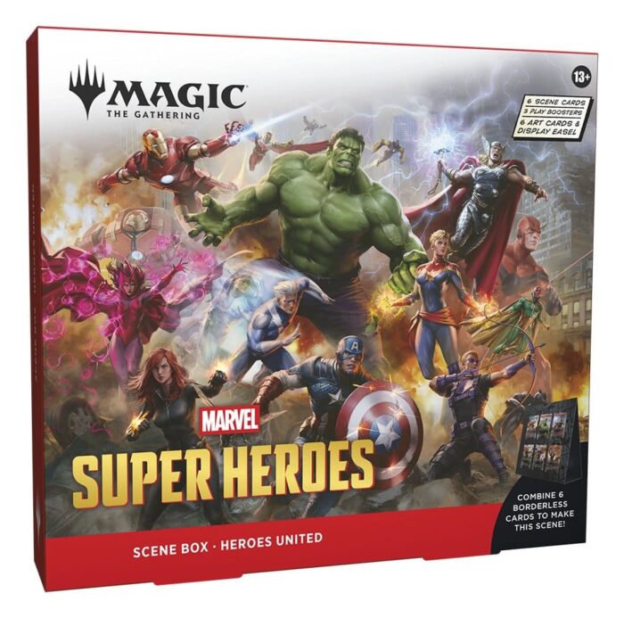 Marvel Super Heroes - Magic the Gathering - Szenenboxen - Display (4 Stck.) - englisch – Bild 3