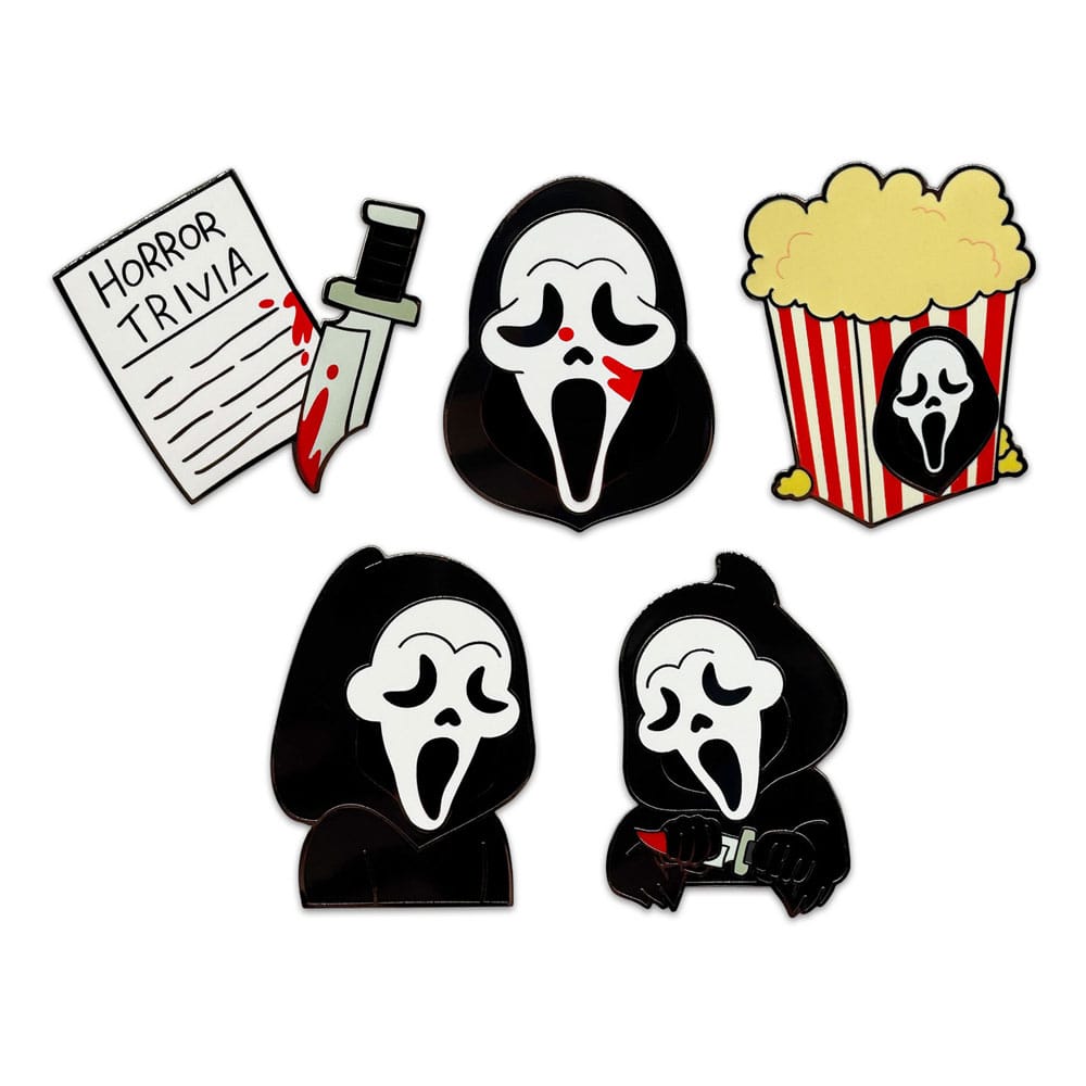 x_yoto43167.jpg Ansteck-Pins Set - Scream - Version 2 (6 Stck.) – Bild 1
