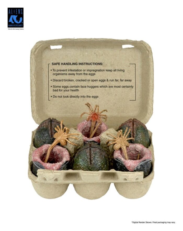 Carton of Alien Eggs - Aliens - Zubehör-Set - 6er-Pack -  40th Anniversary) – Bild 7