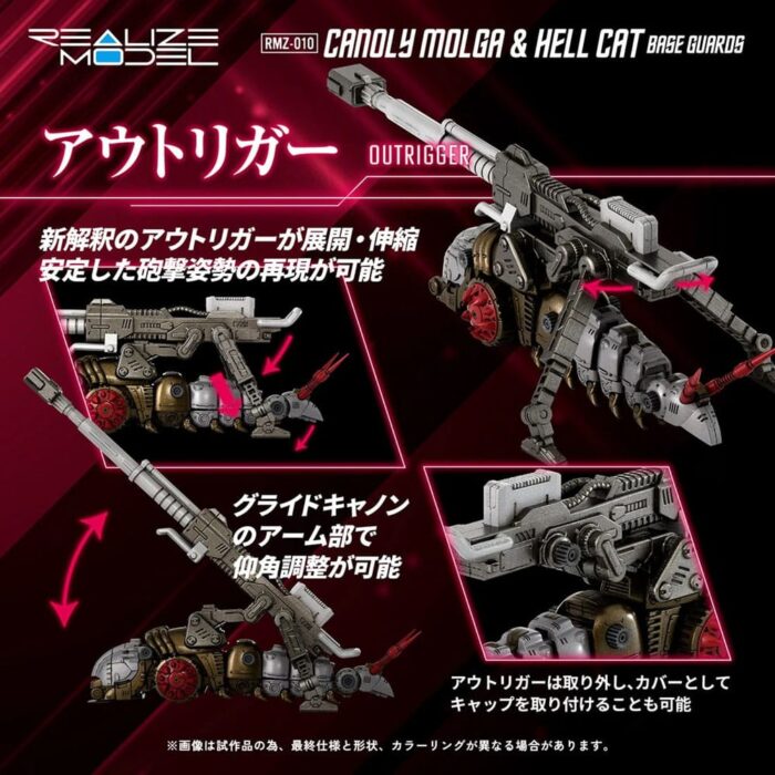 RMZ-010 Canoly Molga & Hell Cat Base Guards Sets - Zoids - Plastic Model Kits - 2-Pack – Bild 4
