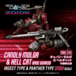 RMZ-010 Canoly Molga & Hell Cat Base Guards Sets - Zoids - Plastic Model Kits - 2-Pack – Bild 6