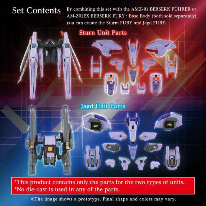 AM-Z01CP Berserk Fury Sturm & Jagd Unit - Zoids - Model Kit Zubehör-Set – Bild 4