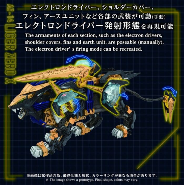 AZ-14 Liger Zero X - Zoids . Plastic Model Kit – Bild 7