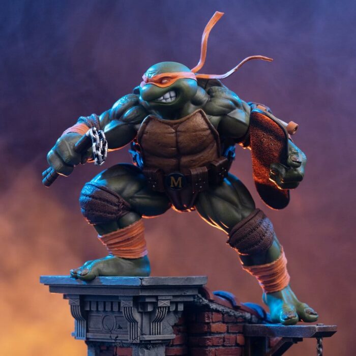 Michelangelo Unleashed - Teenage Mutant Ninja Turtles - Art Scale Statue – Bild 6